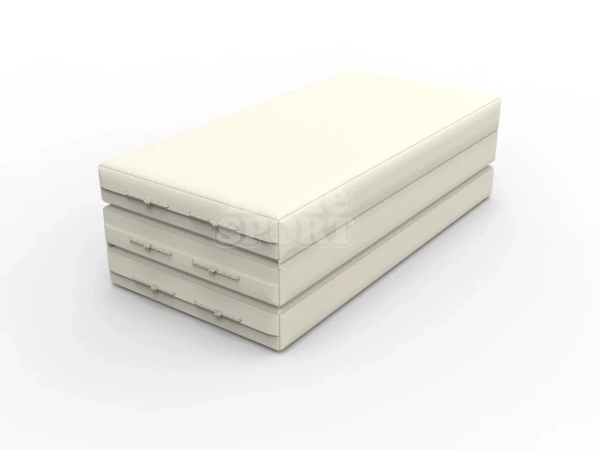 Мат кожзам LittleSport (100х150х10см) складной бежевый