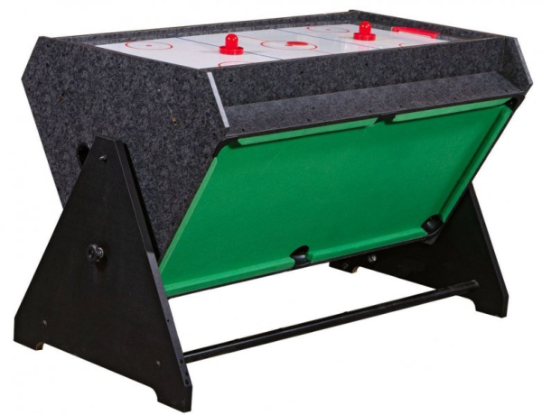 картинка Стол-трансформер "Vortex 3-in-1" (3 игры: аэрохоккей, футбол, бильярд, 127 х 78.7 х 86.4 см, серый) от магазина Лазалка