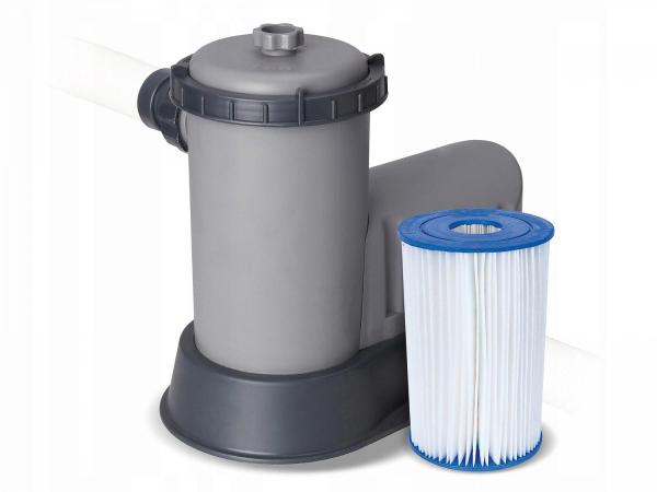 картинка Каркасный бассейн 488х122см, 19480л, фильтр-насос 5678 л/ч, тент, лестница, Bestway, 56451 BW от магазина Лазалка