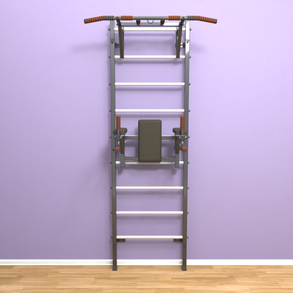 Шведская стенка «LittleSport» Graphite Pull-Up 2.0 белые ступени