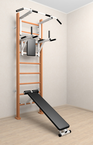 Деревянная шведская стенка Sv Sport ТстБС (орех) 905