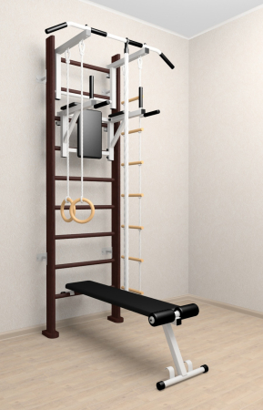 картинка Деревянная шведская стенка Sv Sport ТстБСД (венге) 906 от магазина Лазалка