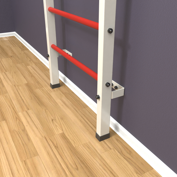 Шведская стенка «LittleSport» White Pull-Up 2.0 красные ступени