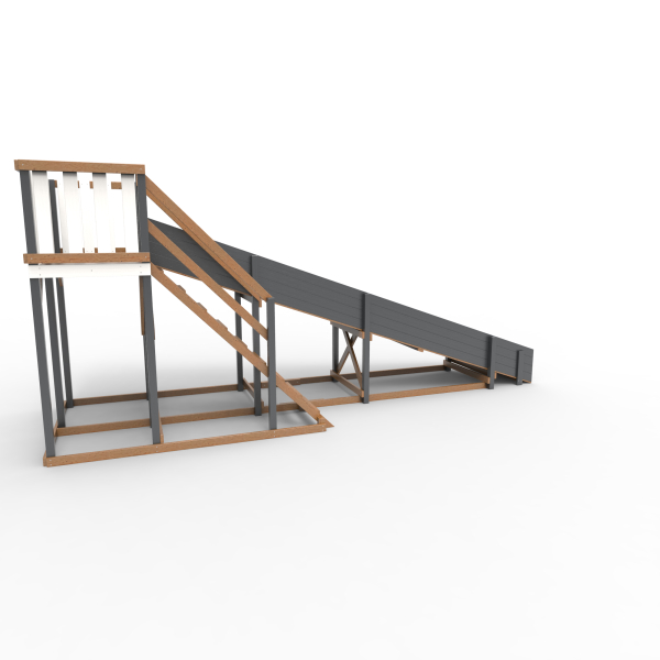 Детская площадка - деревянная горка Пикник "Ультра Зима №3"