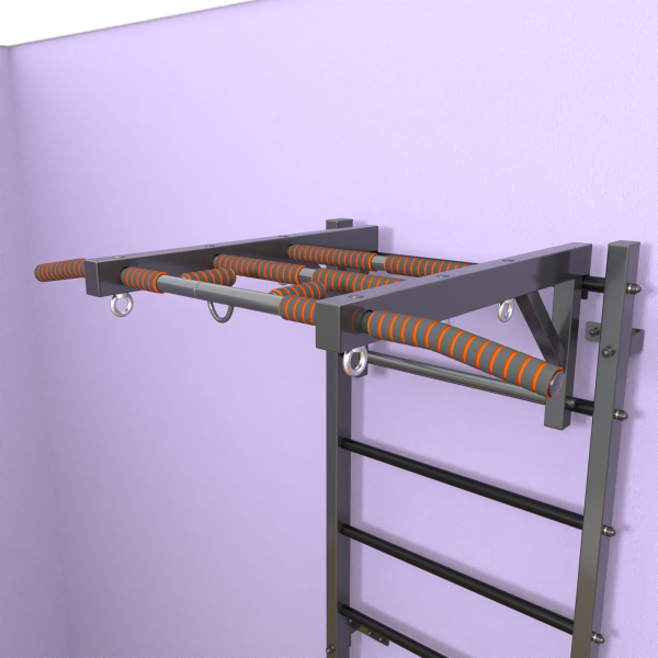 картинка Шведская стенка «LittleSport» Graphite Long черные ступени от магазина Лазалка